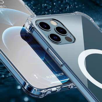 TEL PROTECT MagSilicone Case for Iphone 15 Plus Transparent