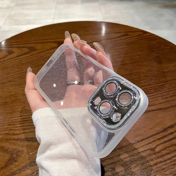 Liquid Glitter Camera Case do Iphone 13 Pro Max przezroczysty