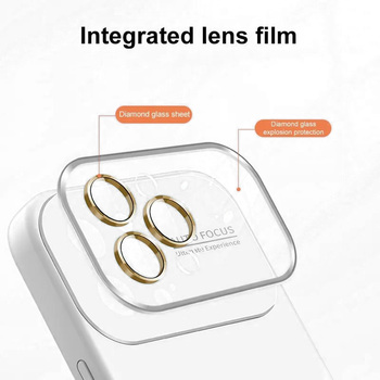 Soft Silicone Lens Case for Iphone 13 Pro white