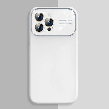 Soft Silicone Lens Case do Iphone 13 Pro Max biały
