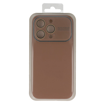 Soft Silicone Lens Case do Iphone 13 Pro Max brązowy