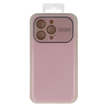 Soft Silicone Lens Case for Iphone 13 Pro Max light pink