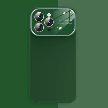 Soft Silicone Lens Case do Iphone 15 Pro Max zielony