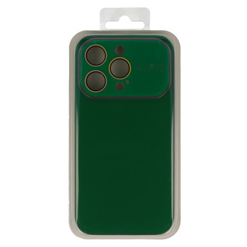 Soft Silicone Lens Case do Iphone 15 zielony