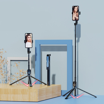 UCHWYT SELFIE - z odpinanym pilotem bluetooth i tripodem - P80 1,3 metra CZARNY