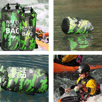 Wodoszczelna torba worek Dry Bag Typ 1 2L zielony moro