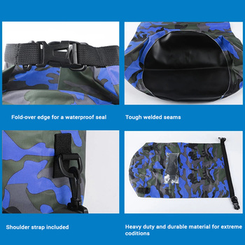Wodoszczelna torba worek Dry Bag Typ 1 20L niebieski moro