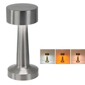 Lampka nocna WDL-03 bezprzewodowa srebrna