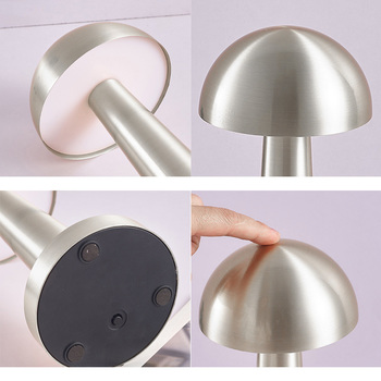 Lampka nocna WDL-04 bezprzewodowa srebrna