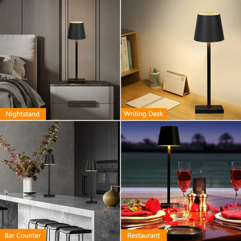 Lampka nocna WDL-02 bezprzewodowa szara