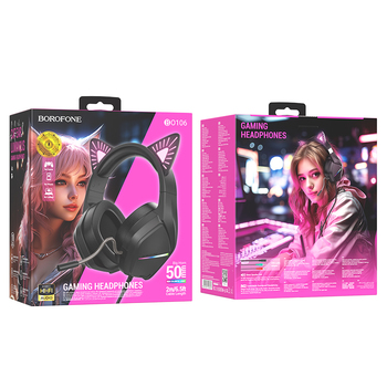 Borofone Headphones BO106 Cute Cat Ear gaming phantom cat