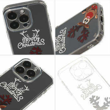 TEL PROTECT Christmas Case for Samsung A34 5G Design 1 Clear