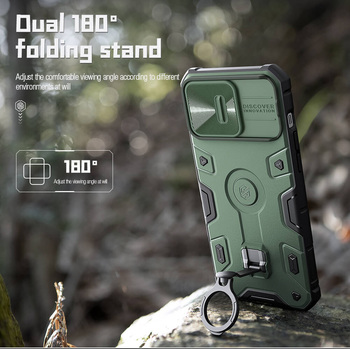 Etui Nillkin CamShield Armor Pro Magnetic do Iphone 14 Pro niebieski