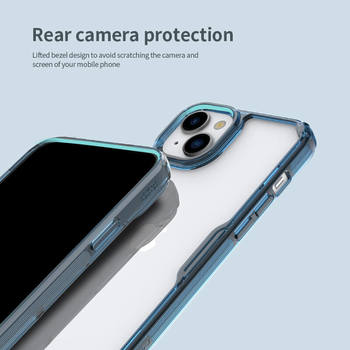 Etui Nillkin Nature Pro TPU do Iphone 15 Plus przezroczysto-niebieski