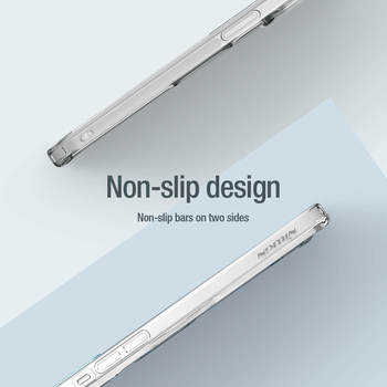 Etui Nillkin Nature Pro Magnetic TPU do Iphone 15 Plus przezroczysto-niebieski