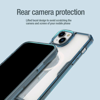 Etui Nillkin Nature Pro Magnetic TPU do Iphone 15 Plus przezroczysto-niebieski