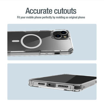 Etui Nillkin Nature Pro Magnetic TPU do Iphone 15 Plus przezroczysto-niebieski