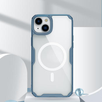 Etui Nillkin Nature Pro Magnetic TPU do Iphone 15 Plus przezroczysto-niebieski