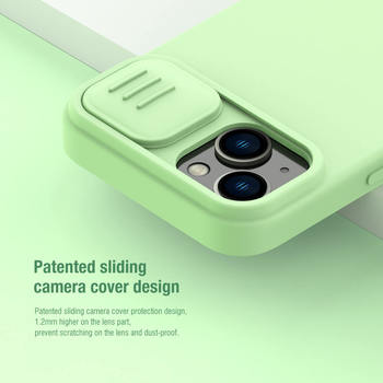 Nillkin CamShield Silky Silicone Case for Iphone 15 Plus purple