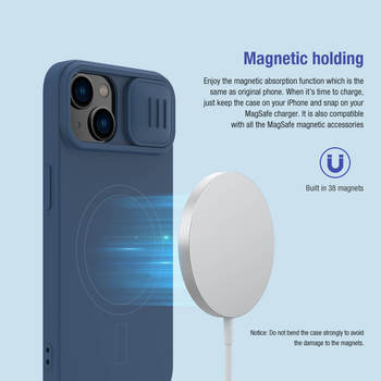 Nillkin CamShield Silky Silicone Case for Iphone 15 Plus purple