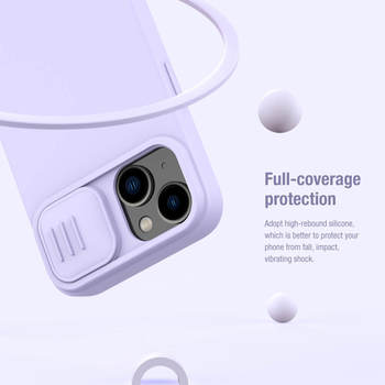 Nillkin CamShield Silky Silicone Case for Iphone 15 Plus purple
