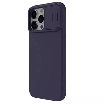 Etui Nillkin CamShield Silky Silicone do Iphone 15 Pro Max ciemnofioletowy