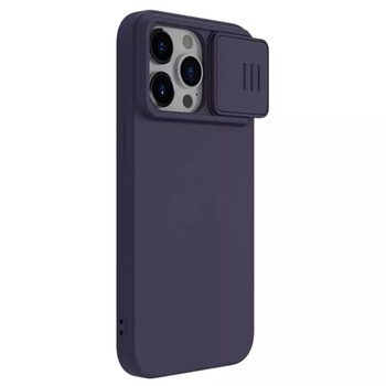 Etui Nillkin CamShield Silky Silicone do Iphone 15 Pro Max ciemnofioletowy