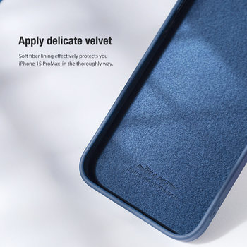 Etui Nillkin CamShield Silky Silicone do Iphone 15 Plus czarny
