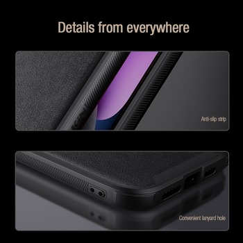 Nillkin CamShield S Leather Case for Iphone 14 Plus black