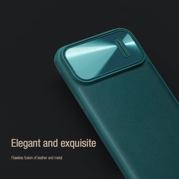 Nillkin CamShield S Leather Magnetic Case for Iphone 14 Pro green