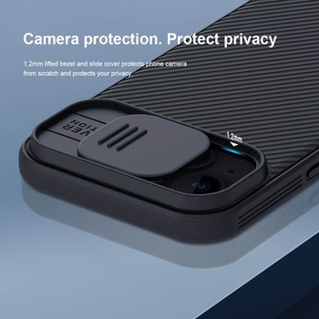 Nillkin CamShield Pro PC+TPU Case for Iphone 15 Plus blue