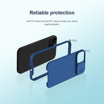 Nillkin CamShield Pro PC+TPU Case for Iphone 15 Plus green