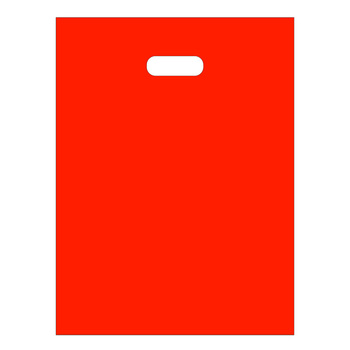 Plastic bag Merry Christmas red