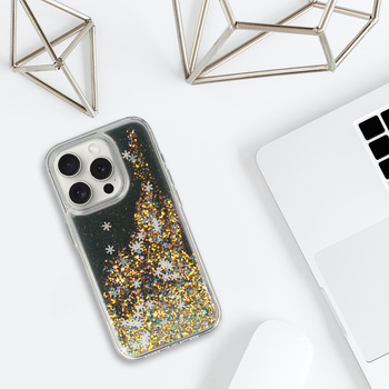 Snowflake Series Case for Iphone 15 Plus black