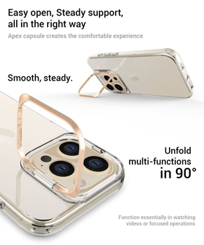 Transparent TPU Case do Iphone 15 Plus złoty
