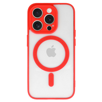 Acrylic Color Magsafe Case do Iphone 15 Pro czerwony