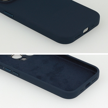 Tel Protect Lichi Soft Case do Iphone 12 granatowy