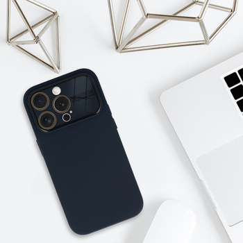 Tel Protect Lichi Soft Case do Iphone 12 granatowy