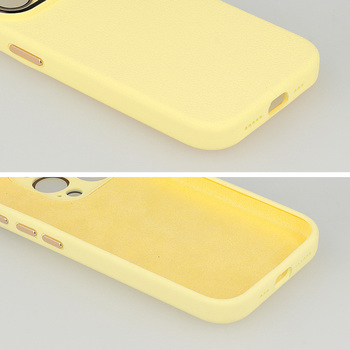 Tel Protect Lichi Soft Case for Iphone 15 Plus yellow
