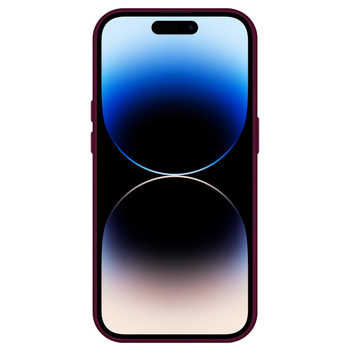 Tel Protect Kickstand case + szkło na aparat (lens) do Iphone 12 Pro Max burgundowy