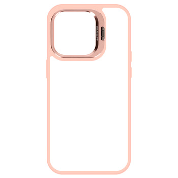 Tel Protect Kickstand case + szkło na aparat (lens) do Iphone 13 Pro jasnoróżowy
