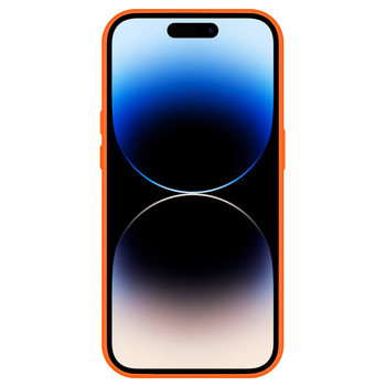 Tel Protect Kickstand case + camera glass (lens) for Iphone 15 Plus orange