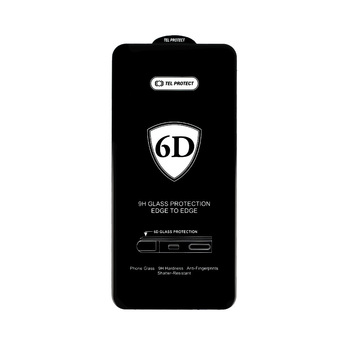 Hartowane szkło Tel Protect Full Glue 6D do SAMSUNG GALAXY S23 PLUS CZARNE