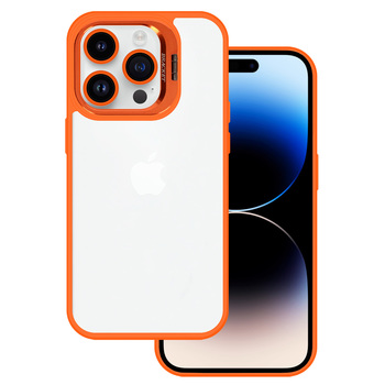 Tel Protect Kickstand case + szkło na aparat (lens) do Iphone 12 pomarańczowy