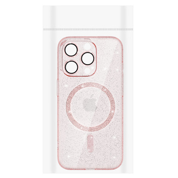 Glitter Magsafe Case do Iphone 13 Pro Max różowy clear