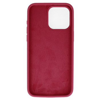 Silicone Lite Case do Iphone 15 bordowy