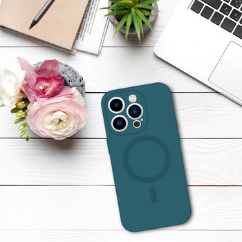 TEL PROTECT MagSilicone Case do Iphone 15 Niebieski