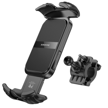 Borofone Uchwyt Rowerowy/Motocyklowy BH105 Crown czarny