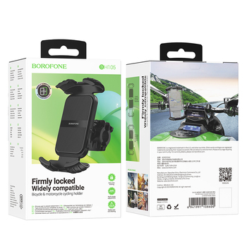 Borofone Uchwyt Rowerowy/Motocyklowy BH105 Crown czarny