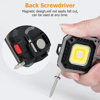 Latarka Mini LED Breloczek W5138 Typ C z 4 bitami i statywem